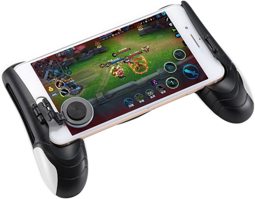 Dolloress For PUBG Game Controller Mobile Joystick Gamepad Ergonomic Design Quick Handle Auxiliary Artifact Gaming Holder (White)