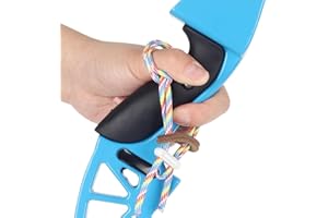 CALSGKSPRAY Colour Archery Adjustable Finger Sling, Multi Size Color Archery Bow Slings with Elastic Strap to Protect Recurve Bow from Falling, Bow and Arrow Competition Shooting Accessories Archery Bow Slings