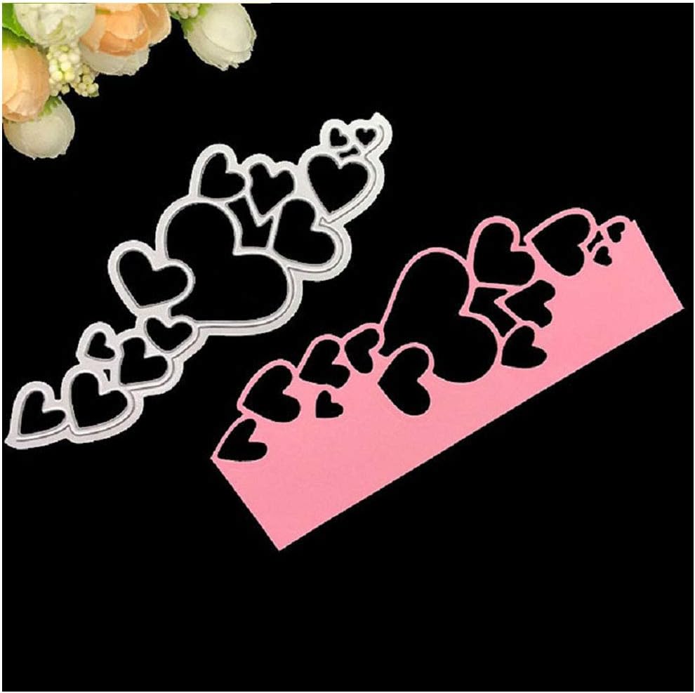 Kaiboo Heart Lace Edge Frame Metal Cutting Dies Stencils for DIY Scrapbooking Decorative Embossing Handcraft Die Cutting Template