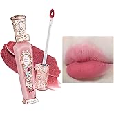 Flower Knows Strawberry Rococo Cloud Lip Cream,Long Lasting Warm Pink Matte Lipstick,Hydrating Lip Stain,Transfer & Smudge Proof Velvet Liquid Lipstick for Girls&Women,0.12 Fl Oz(S05 Tiny Tulip)