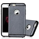 iPhone 6/6s Case - TURATA 2 In 1 Heavy Duty Dual Layer Scratch Resistant Shock Absorption Frosted Hard TPU Protective Cover Tough Bumper with Dust Plug Design for iPhone 6/6s (4.7 Inch) - Gray