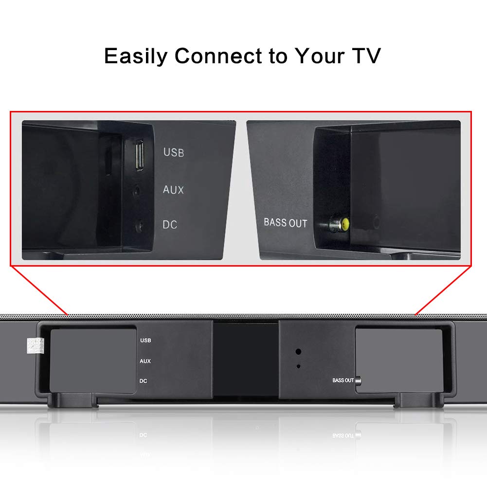 Channel Soundbar With Built In Subwoofer And Bluetooth