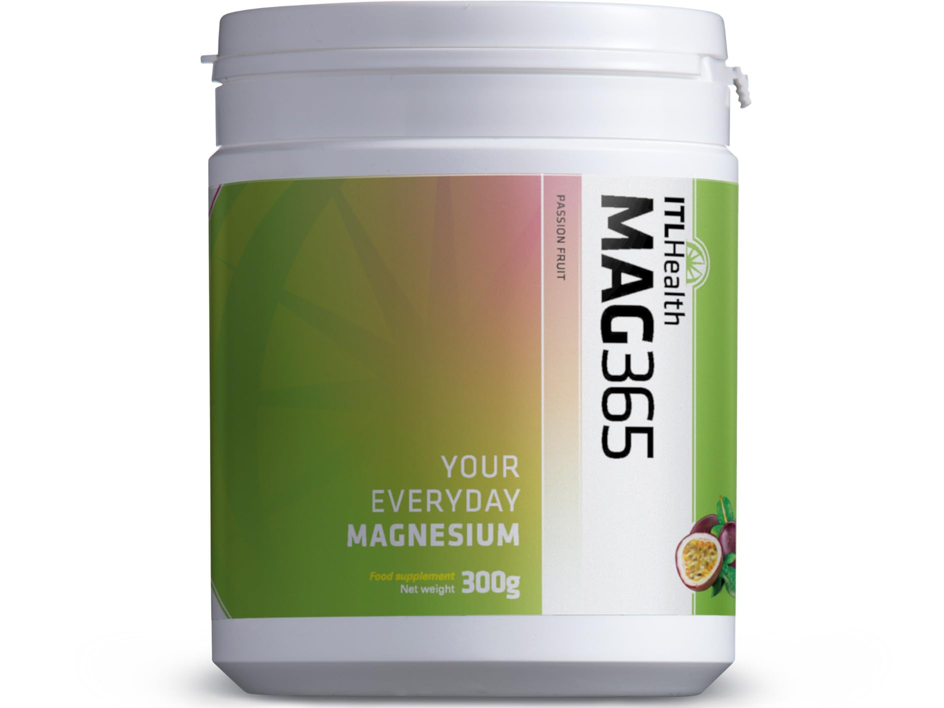 MAG365 Magnesium Citrate Powder - Highly Absorbable Magnesium Supplement - Passion Fruit 300g