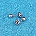 AENMIL Titanium Steel Rose Flower Ear Stud, Anti-allergic Cartilage Tragus Earring for Beauty Accessories - Silver