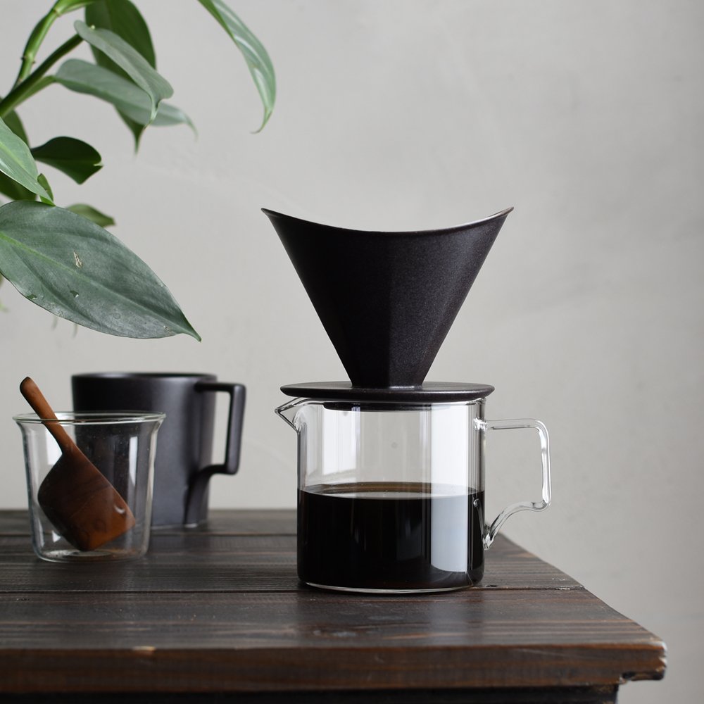 KINTO 28891 OCT Cafetera, 2 tazas, Negra, Café, Apta para lavavajillas