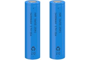 AFSONGOO 3.7 Volt 18650 Rechargeable Battery 18650 Battery 2Pack Large Capacity 3400mAh 18650 Batteries for Headlamp,LED Flashlight,Mini Fans etc (Flat Top)