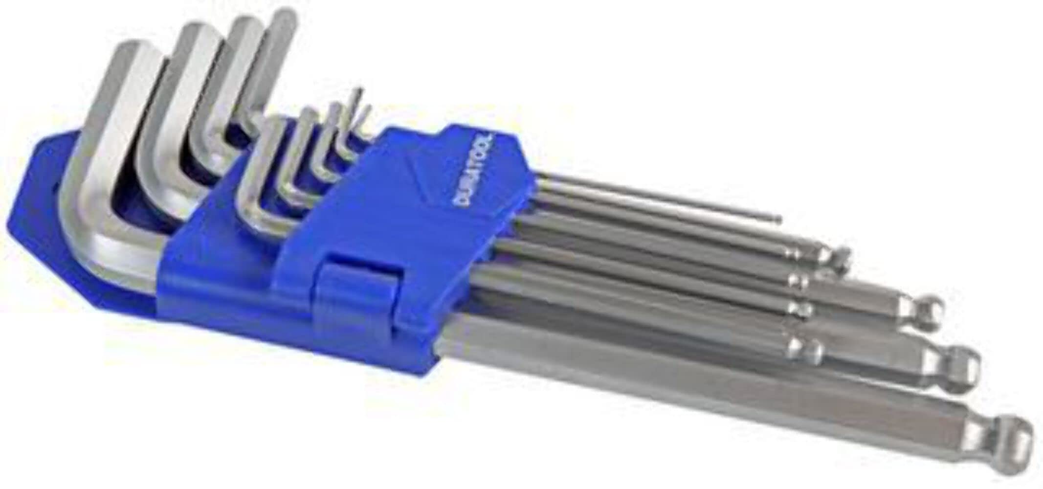 Duratool D00595 Ball-End Imperial Hex Key Set, 9 Piece