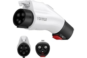 YOMILE Adapter for Tesla to J1772 EV Charger, Max 60A 250V EV Charge with Press-Safety-Lock, for NACS to J1772 Charging Adapter Compatible with Tesla Wall Connector/Destination/Mobile Charger for J1772 EV