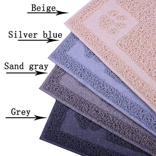 Darkyazi Pet Feeding Mat Large for Dogs and Cats,24"×16" Flexible and Easy to Clean Feeding Mat,Best for Non Slip Waterproof Feeding Mat. (Grey)