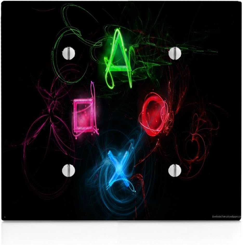 EandM Game Icons Double Blank Electrical Switch Plate