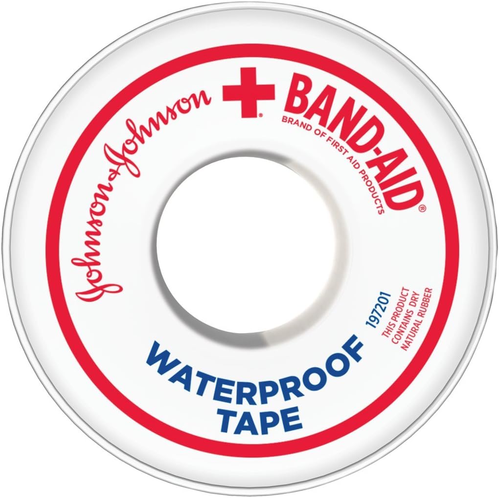 Johnson & Johnson BAND-AID Waterproof Tape (4-Pack) 1-inch x 10 yards - Heavy Duty: Health & Personal Care