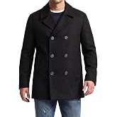 Nautica Men's Wool Blend Peacoat | Wool Blend Fabric, Double-Breasted Design, Peacoat Styling, Big &amp; Tall Sizes, Classic Winter Warmth
