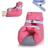 EZ Assistive Heel Protectors for Pressure Sores & Bed Sores with Extra Elastic Strap – Foot Pillow Boot, Heel Cushion for Sleeping, Ankle Pillow for Heel Pain Relief