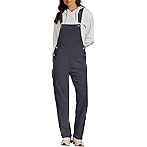 luvamia Corduroy Overalls for Women Bib Straight Leg Baggy Carpenter Adjustable Strap Fall Jumpsuit Overalls with Pocket