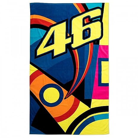 Vr46 Drap De Plage Serviette Valentino Rossi Sun And Moon