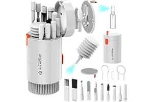 ANHOME SMART HOME AnHome Keyboard Cleaner Kit Laptop Computer 20-in-1 Brush Electronics Cleaning Spray for iPhone AirPod MacBook iPad Electronic Clean Tool Preserve Cell Phone Camera Lens PC Monitor Tablet Screen
