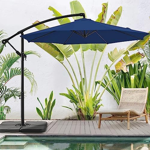 9ft. patio umbrella Beige 9ft Patio Umbrella with Base