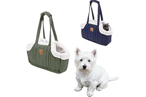 Winter Fleece Warm Dog Tote Bag, 2024 New Small Dog Carrier Purse, Waterproof Pet Travel Handbag, Carrier Purse with Secure H