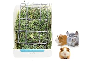STKYGOOD Rabbit Feeder Bunny Guinea Pig Hay Feeder, Hay Guinea Pig Hay Feeder, Chinchilla Plastic Food Bowl (White)
