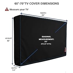 iBirdie Outdoor TV Cover 65 to 70 inch