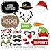 Big Dot of Happiness Christmas Party - Photo Booth Props Kit - 20 Count