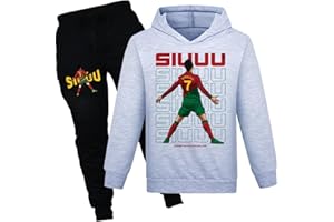 Kids Boys' Athletic Tracksuits Hoodie+pants Pullover Sweatsuit Fashion Ronaldo No.7 Clothing set 6-13Years