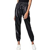[BLANKNYC] Womens Vegan Leather Joggers, Fashionable & Stylish PantsVegan Leather Joggers, Fashionable & Stylish Pants