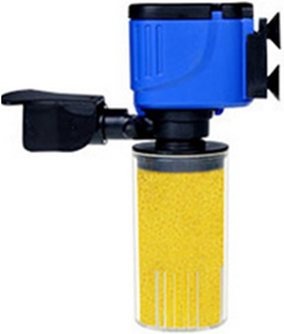 Elviray 3 in 1 Aquarium Internal Filter Fish Tank Submersible Oxygenation Pump Spray Mute Operation Water Purifier Filtration