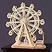 ROBOTIME 3D Wooden Puzzle Toy Wood Craft Building Kits Best Model Kit Great Gifts for Girls and Women(Ferris Wheel)