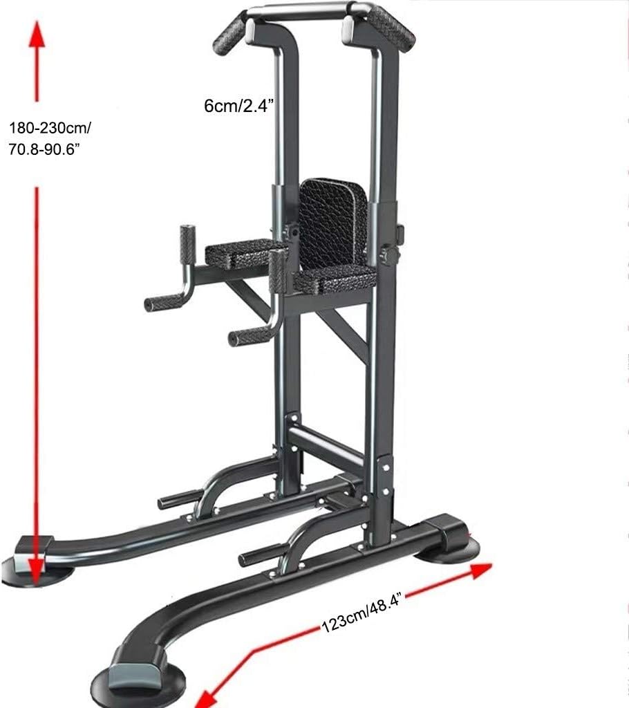 Pull Up Bars Free Standing Dip Station Adjustable Multi Function Power Tower Stand Fitness Equipment Strength Training for Home Gym 330 Weight Capacity (Size : C)