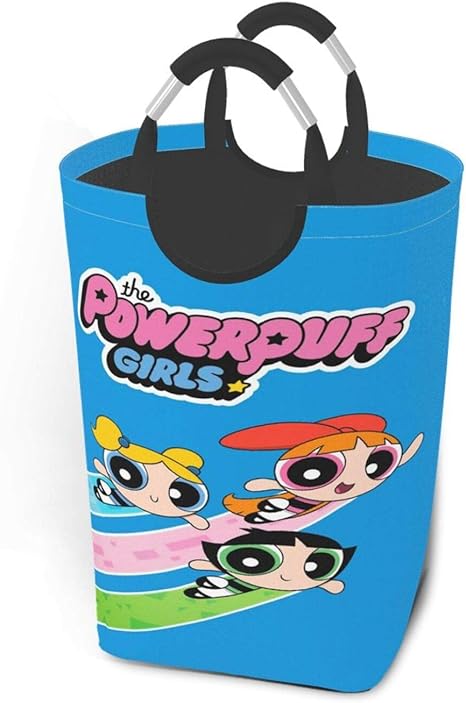 Amazon 大容量 パワーパフガールズ ランドリーバスケット 50l 洗濯カゴ 折りたたみ 脱衣かご 洗濯バスケット 収納ボックス 取っ手付き 防水 アニメ キャラクター ランドリー収納 オンライン通販