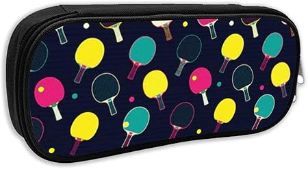 Amazon ペンケース 卓球 ピンポン 卓球柄 ペンポーチ 筆箱 男の子 女の子 高校生 小物入れ 防水 文具ケース 筆入れ 収納ポーチ 大容量 おしゃれ 多機能 ファスナータイプ おしゃれ 文房具 ペンケース 文房具 オフィス用品