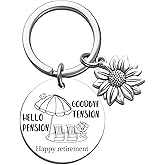 MOEXUKO Retirement Gift for Woman 2026 Funny Retirements Gifts for Women Happy Retirement Keychain Retired Gifts for Friends Coworker Teacher Nurse Retired Keyring