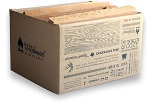 WILDWOOD KINDLING Wildwood Grilling Kiln-Dried Cedar Wood Kindling - Medium Hearth Box - Perfect for Indoor Fireplaces, BBQ Grills, Outdoor Fire-pits, Pizza Ovens & Smokeless Fire Pits