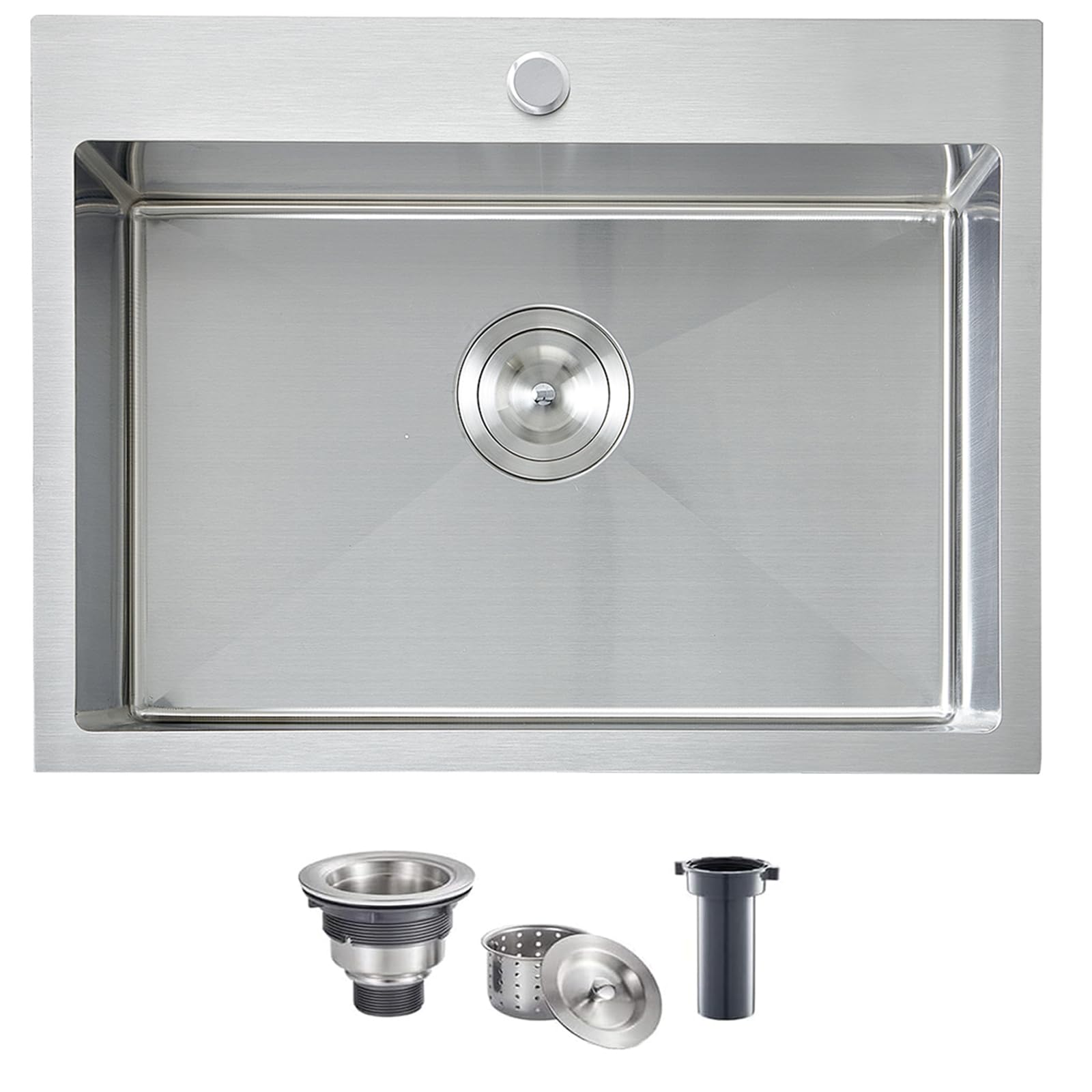 VCCUCINE 22x18 Inch Drop in Kitchen Sink,16 Gauge Topmount RV Small ...