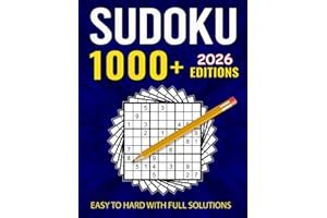 Sudoku Puzzles for Adults: 1000+ Puzzles Easy to Hard with full Solutions