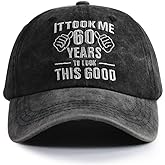 Gsspvii It Took Me 60 Years to Look This Good Hat for Women Men, Funny Adjustable Embroidery 60th Birthday Baseball Cap