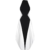 JW PEI Women's Monochrome Paneled Maxi Dress
