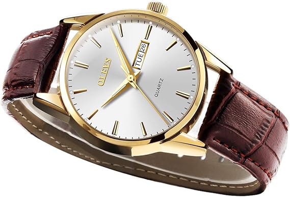 Amazon Olevs 腕時計 メンズ 時計 うで時計 おしゃれ 超薄型 革ベルト クオーツ アナログ 日付表示 男性用 Watch For Men メンズ腕時計 腕時計 通販