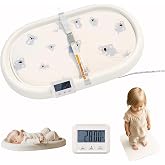 Cuddobaby 4-in-1 Changing Pad | Baby Scale | Height | Room Temp - Vanilla | For Breastfeeding Mom, Newborn Weighing, Built-inTape, Detachable Scale for Adult - Table, Dresser, Bed