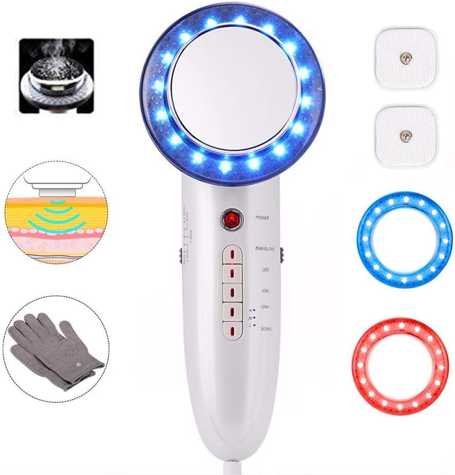 6-in-1 Multifunctional Facial Body Sliming Skin Tightening Beauty Massage Machine6