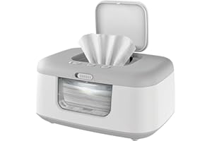 JOOL BABY PRODUCTS Jool Baby TinyBums Baby Wipe Warmer & Dispenser with LED Changing Light & On/Off Switch (Gray)