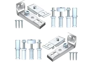 Bifold Door Hardware Kit, 2 Packs Pantry Closet Door Repair Kit Accordion Barn Folding Door Hardware Kit with 7/8" Guide Whee