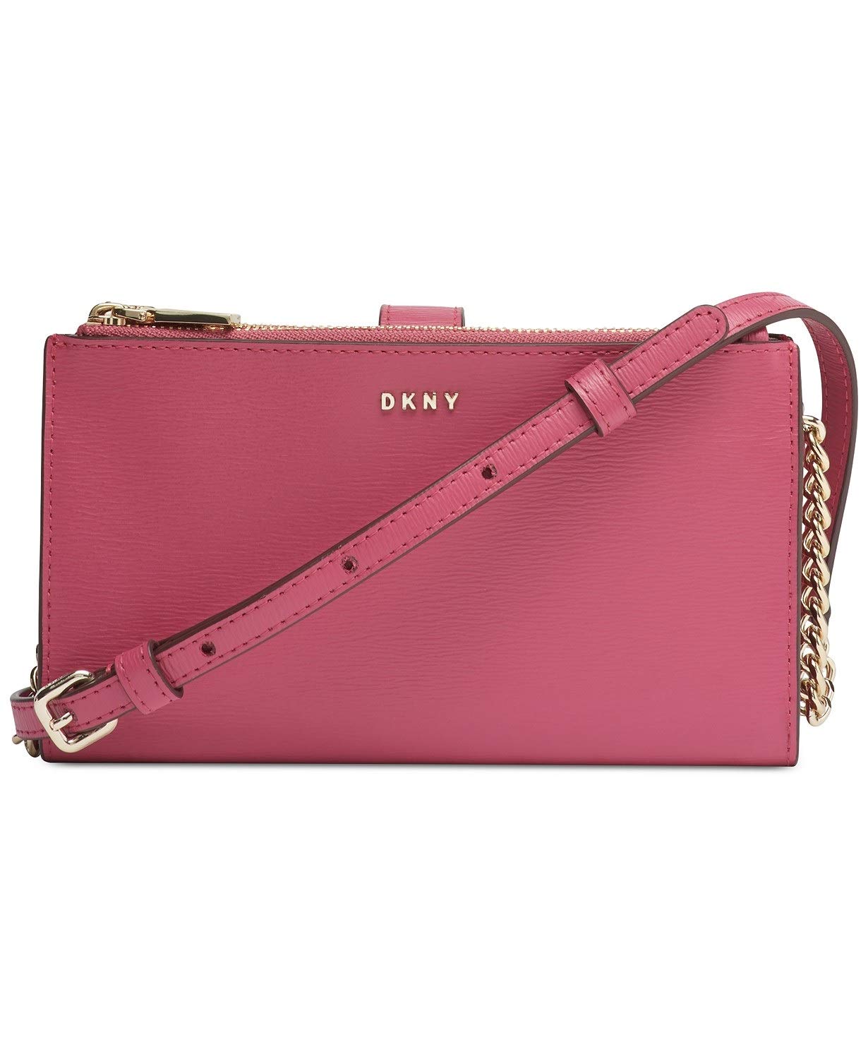DKNY Bryant Leather Wallet Crossbody Bag Pink eBay