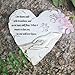 JSYS Pet Memorial Stone, Pet Loss of Gifts with Poem and Paw Print, Dog Memory Stepping Stones