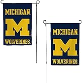 Desert Cactus University of Michigan UM Garden Flag – 19 x 12 inch Michigan Wolverines Banner, For Outdoor Display and Events (Design C)