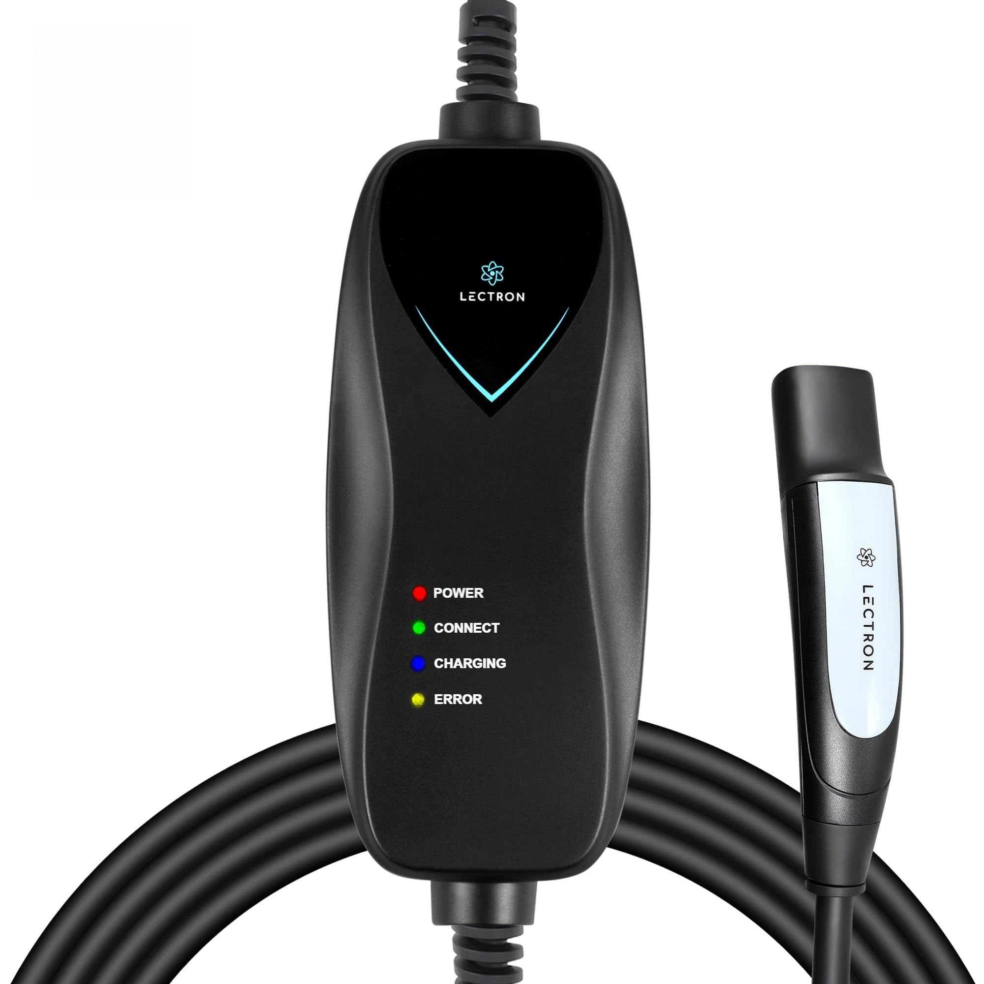 Photo 1 of Lectron Level 1 Tesla Charger - 120V, 15 Amp, NEMA 5-15 Plug, 16 ft Extension Cord - Portable Electric Car Charger for Tesla - Compatible with All Tesla Models X/Y/3/S/Cybertruck