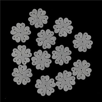 Vaselonsa 12pcs Lot Plastic Balloon Clip Plum Blossom Buckle Arch