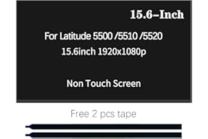 YOUYUANLTD LCD Screen Replacement for Dell Latitude 5500 5501 5510 5520, FHD 1920X1080P 30Pin Non-Touch IPS LED Display