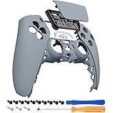 eXtremeRate New Hope Gray Touchpad Front Top Shell Compatible with ps5 Controller BDM-010 020 030 040 050, DIY Replacement Shell Custom Touch Pad Cover Compatible with ps5 Controller